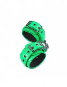 Electra - Wrist Cuffs - Green Bilincs Bilincsek - Kötözők NS Toys 2