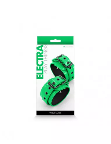 Electra - Wrist Cuffs - Green Bilincs Bilincsek - Kötözők NS Toys