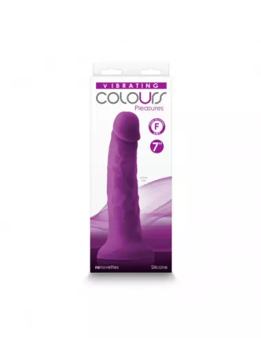 Colours Pleasures - 7" Vibrating - Purple Dildó Realisztikus vibrátorok NS Toys