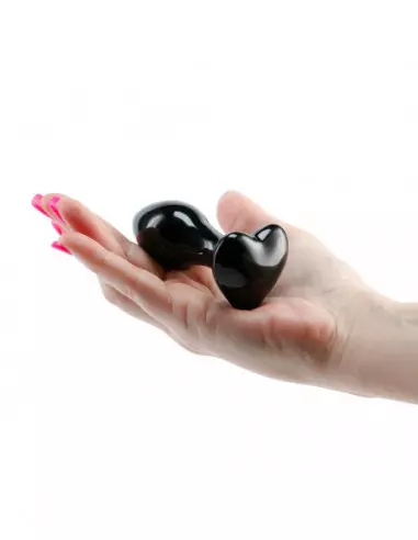 Crystal - Heart - Black Fenékdugó Fenékdugók NS Toys