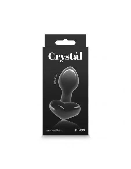Crystal - Heart - Black Fenékdugó Fenékdugók NS Toys Crystal - Heart - Black Fenékdugó Fenékdugók NS Toys