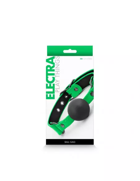 Electra - Ball Gag - Green Szájpecek Szájpöckök NS Toys