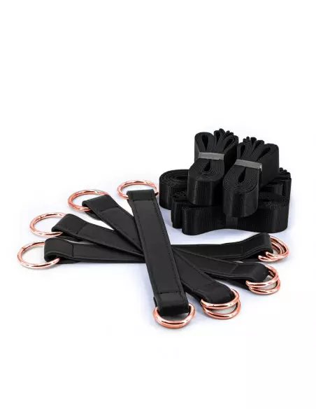 Bondage Couture - Tie Down Straps - Black Kötöző Bilincsek - Kötözők NS Toys Bondage Couture - Tie Down Straps - Black Kötöző Bilincsek - Kötözők NS Toys