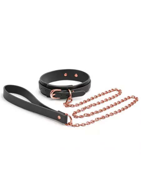 Bondage Couture - Collar and Leash - Black Nyakörv Pórázzal Nyakörv és póráz NS Toys Bondage Couture - Collar and Leash - Black Nyakörv Pórázzal Nyakörv és póráz NS Toys
