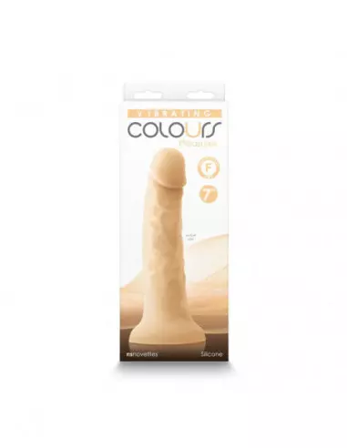 Colours Pleasures - 7" Vibrating - White Dildó Realisztikus vibrátorok NS Toys