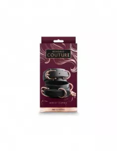 Bondage Couture - Wrist Cuffs - Black Bilincs Bilincsek - Kötözők NS Toys
