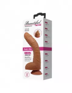 Beautiful Alex 11" Brown Dildó Dongok - Dildók Debra