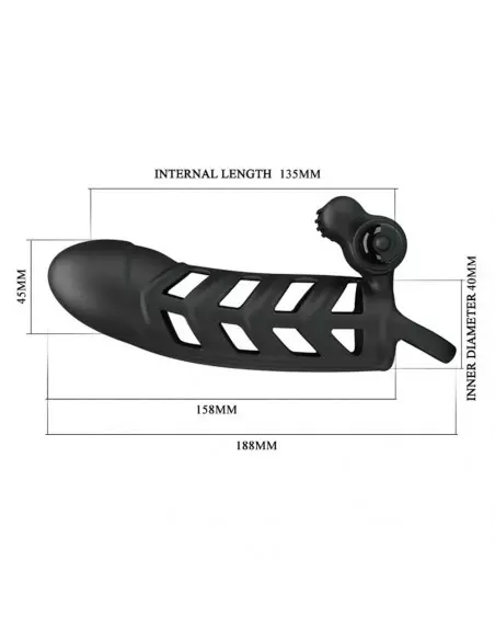 Pretty Love Penis Sleeve II Péniszköpeny Péniszköpenyek - Hosszabítók Pretty Love Pretty Love Penis Sleeve II Péniszköpeny Péniszköpenyek - Hosszabítók Pretty Love