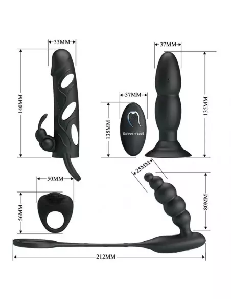 Pretty Love Master Hunter Vibrátor Készlet Szettek (segédeszközök) Pretty Love Pretty Love Master Hunter Vibrátor Készlet Szettek (segédeszközök) Pretty Love