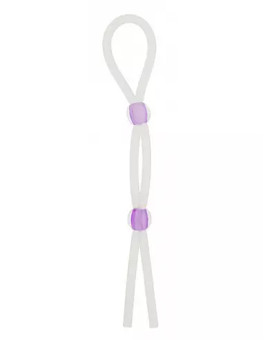 7 inch Silicon With 2 Beads Lavender Péniszgyűrű Péniszgyűrűk - Mandzsetták Nmc