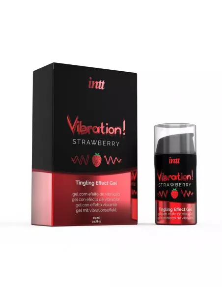 VIBRATION STRAWBERRY Stimuláló Spray 15ML Serkentők - Vágyfokozók Intt
