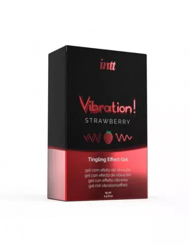 VIBRATION STRAWBERRY Stimuláló Spray 15ML Serkentők - Vágyfokozók Intt