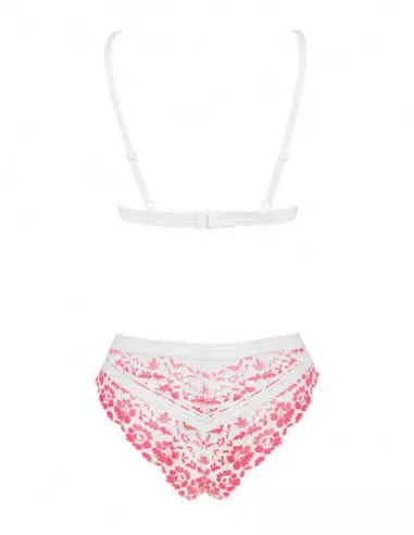 Bloomys 2 db-os Szett L/XL Fehér-Rózsaszín Együttesek Obsessive