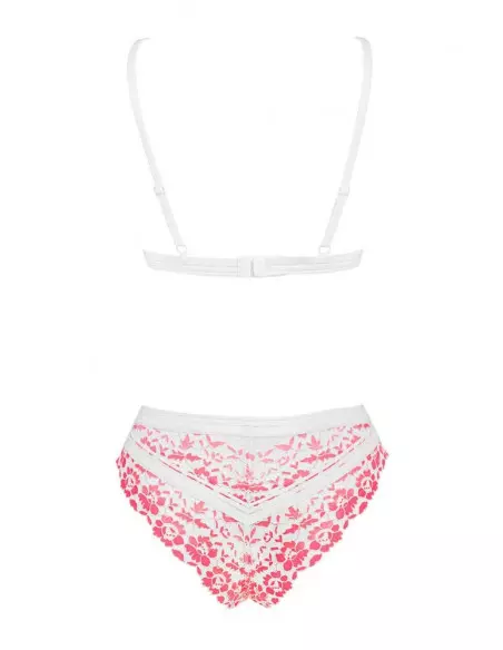 Bloomys 2 db-os Szett L/XL Fehér-Rózsaszín Együttesek Obsessive