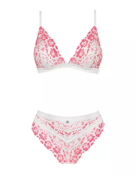 Bloomys 2 db-os Szett L/XL Fehér-Rózsaszín Együttesek Obsessive