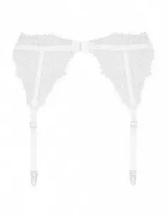 Bianelle garter belt white S/M Harisnyák - Harisnyatartók Obsessive