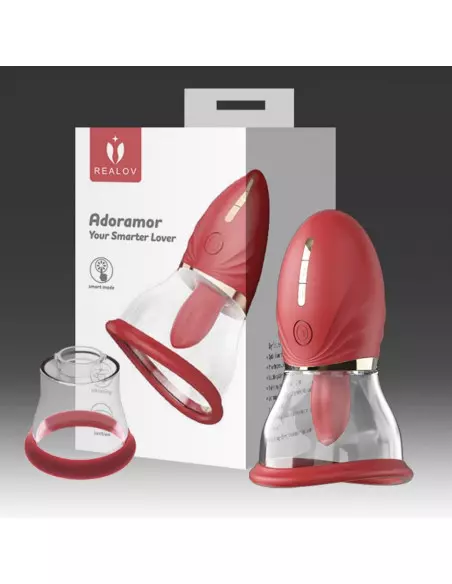 Adoramar Magic Tongue Pleasure - RED (two cups) Csiklóizgató Csiklóizgatók Realov