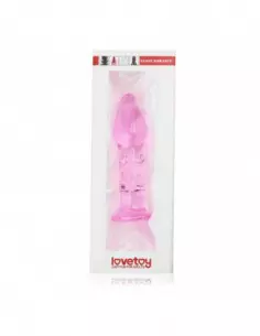 5.5" Glass Romance Pink Fenékdugó Fenékdugók Lovetoy