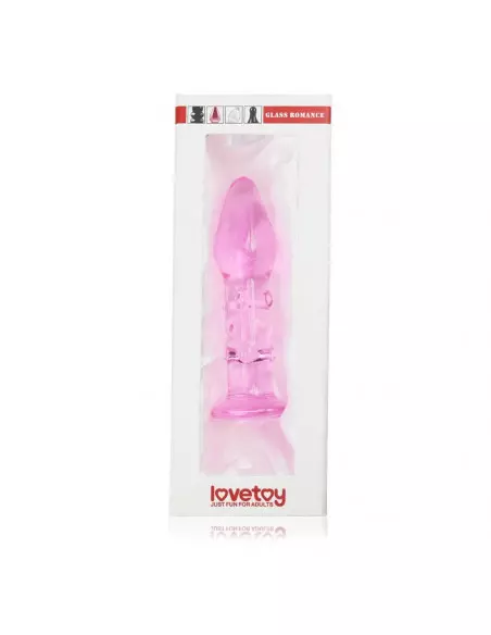 5.5" Glass Romance Pink Fenékdugó Fenékdugók Lovetoy