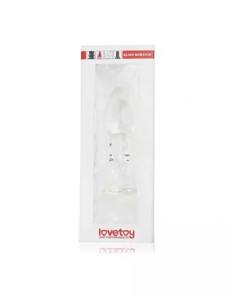 5.5" Glass Romance Clear Fenékdugó Fenékdugók Lovetoy