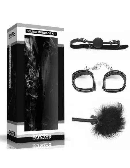 Deluxe Bondage Black III Szett Szettek (bdsm) Lovetoy
