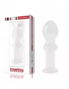 4.5" Glass Romance Clear Fenékdugó Fenékdugók Lovetoy