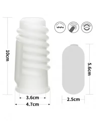 Vibrating Spiral Knights Ring (White) I Mandzsetta Péniszgyűrűk - Mandzsetták Lovetoy