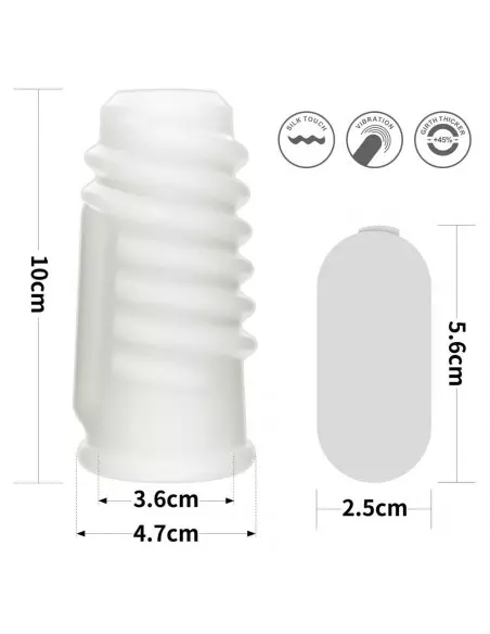 Vibrating Spiral Knights Ring (White) I Mandzsetta Péniszgyűrűk - Mandzsetták Lovetoy Vibrating Spiral Knights Ring (White) I Mandzsetta Péniszgyűrűk - Mandzsetták Lovetoy