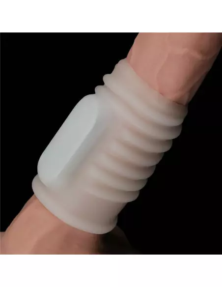 Vibrating Spiral Knights Ring (White) I Mandzsetta Péniszgyűrűk - Mandzsetták Lovetoy Vibrating Spiral Knights Ring (White) I Mandzsetta Péniszgyűrűk - Mandzsetták Lovetoy