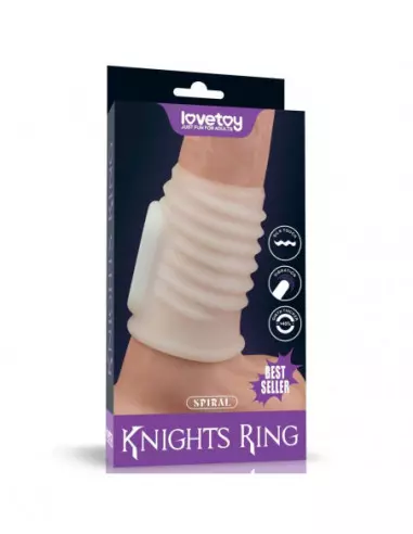 Vibrating Spiral Knights Ring (White) I Mandzsetta Péniszgyűrűk - Mandzsetták Lovetoy