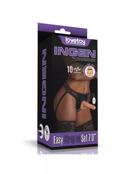Vibrating Easy Strapon Felcsatolható Dildó 1 Felcsatolható eszközök Lovetoy