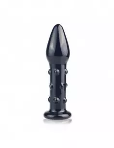 5.5" Glass Romance Black Fenékdugó Fenékdugók Lovetoy 2