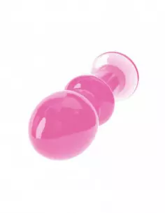 4.5" Glass Romance Pink Fenékdugó Fenékdugók Lovetoy 2