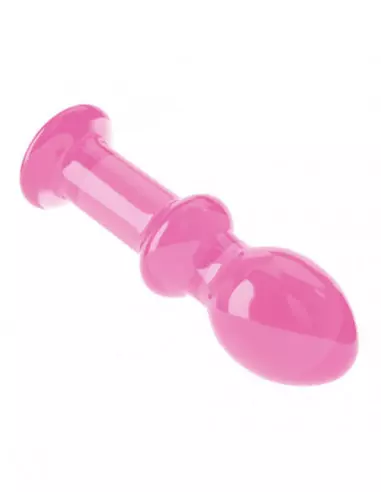 4.5" Glass Romance Pink Fenékdugó Fenékdugók Lovetoy