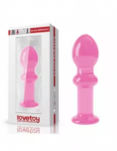 4.5" Glass Romance Pink Fenékdugó Fenékdugók Lovetoy
