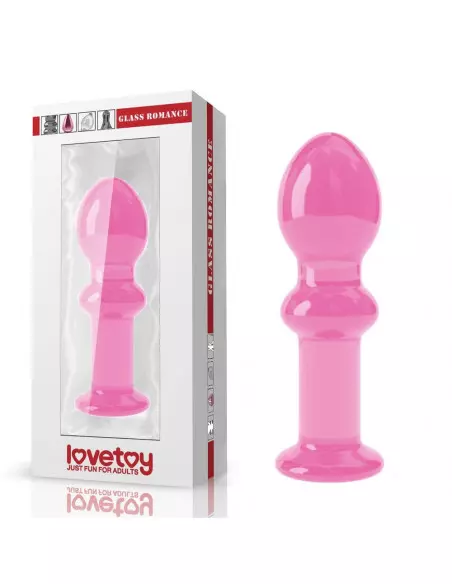 4.5" Glass Romance Pink Fenékdugó Fenékdugók Lovetoy 4.5" Glass Romance Pink Fenékdugó Fenékdugók Lovetoy