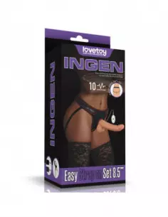 Vibrating Easy Strapon Felcsatolható Dildó 4 Felcsatolható eszközök Lovetoy