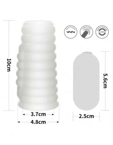 Vibrating Spiral Knights Ring (White) IV Mandzsetta Péniszgyűrűk - Mandzsetták Lovetoy