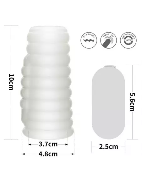 Vibrating Spiral Knights Ring (White) IV Mandzsetta Péniszgyűrűk - Mandzsetták Lovetoy Vibrating Spiral Knights Ring (White) IV Mandzsetta Péniszgyűrűk - Mandzsetták Lovetoy