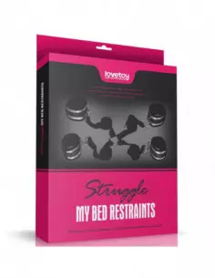 Struggle My Bed Restraints Ágy Kötöző Bilincsek - Kötözők Lovetoy