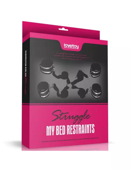 Struggle My Bed Restraints Ágy Kötöző Bilincsek - Kötözők Lovetoy Struggle My Bed Restraints Ágy Kötöző Bilincsek - Kötözők Lovetoy