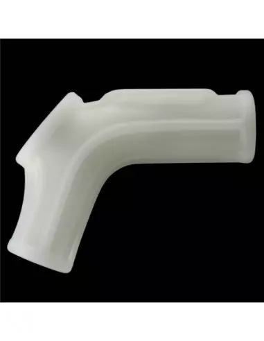 Vibrating Silk Knights Ring with Scrotum Sleeve (White) II Mandzsetta Péniszgyűrűk - Mandzsetták Lovetoy