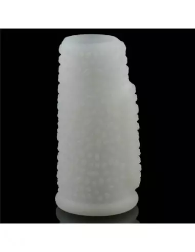 Vibrating Spiral Knights Ring (White) II Mandzsetta Péniszgyűrűk - Mandzsetták Lovetoy