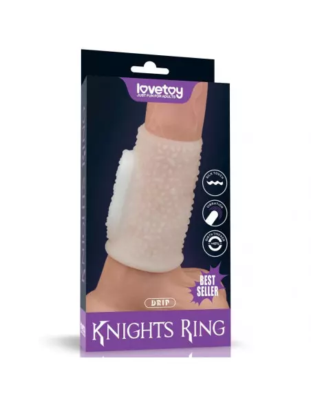 Vibrating Spiral Knights Ring (White) II Mandzsetta Péniszgyűrűk - Mandzsetták Lovetoy
