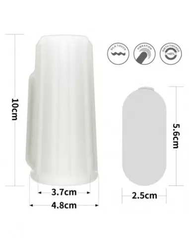 Vibrating Spiral Knights Ring (White) III Mandzsetta Péniszgyűrűk - Mandzsetták Lovetoy