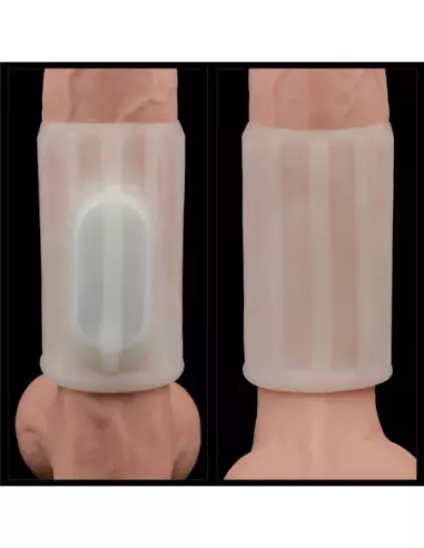 Vibrating Spiral Knights Ring (White) III Mandzsetta Péniszgyűrűk - Mandzsetták Lovetoy