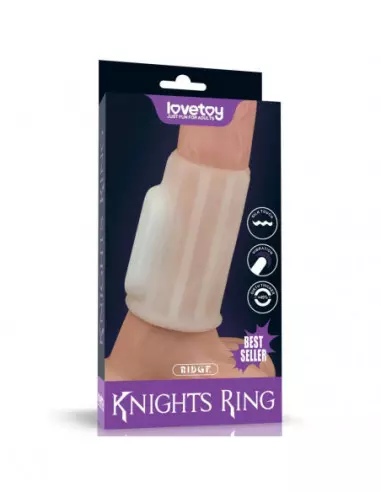 Vibrating Spiral Knights Ring (White) III Mandzsetta Péniszgyűrűk - Mandzsetták Lovetoy