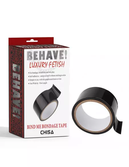 Bind Me Bondage Tape-Black Ragasztószalag Bilincsek - Kötözők Chisa Novelties