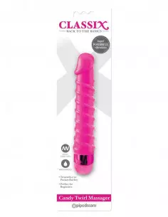 Classix Candy Twirl Massager Vibrátor Nonfiguratív vibrátorok Outlet