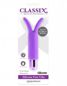 Classix Silicone Fun Vibe Purple Vibrátor Nonfiguratív vibrátorok Outlet